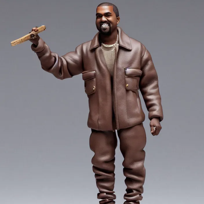 Image similar to kanye west, a goodsmile figure of kanye west, figurine, detailed product photo