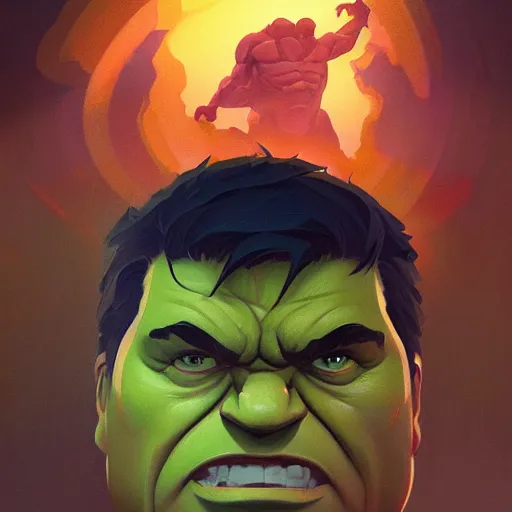 Image similar to face icon stylized minimalist the hulk, loftis, cory behance hd by jesper ejsing, by rhads, makoto shinkai and lois van baarle, ilya kuvshinov, rossdraws global illumination