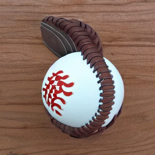 Prompt: beautiful baseballs as tidal wave, surreal