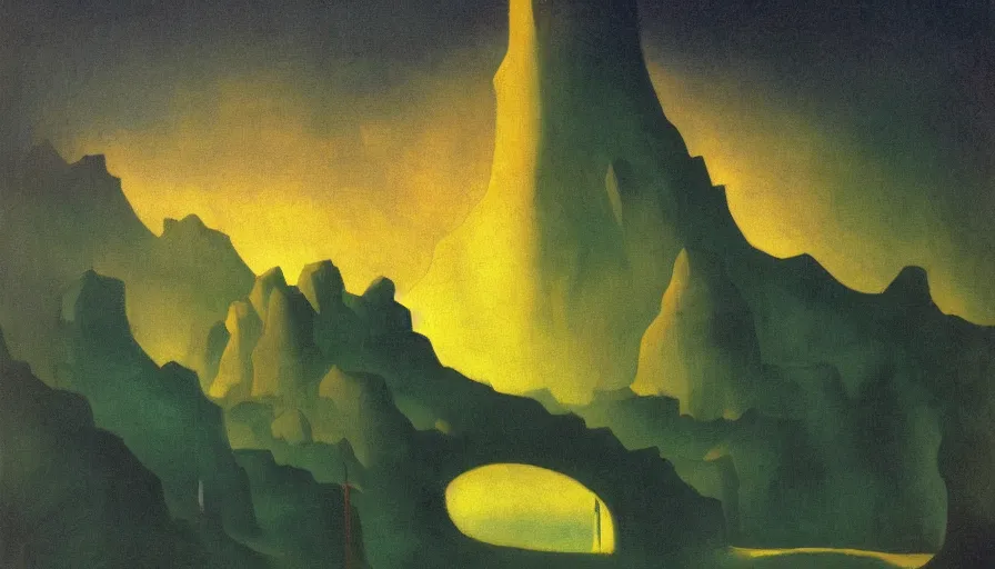 Image similar to a detailed oil painting of dark eerie ominous cave, prison cell, by nicholas roerich, by frank frazetta, by seurat, by hans emmenegger, by bruce pennington, by eyvind earle, moisture, grainy, highly detailed, realistic, outline, line,