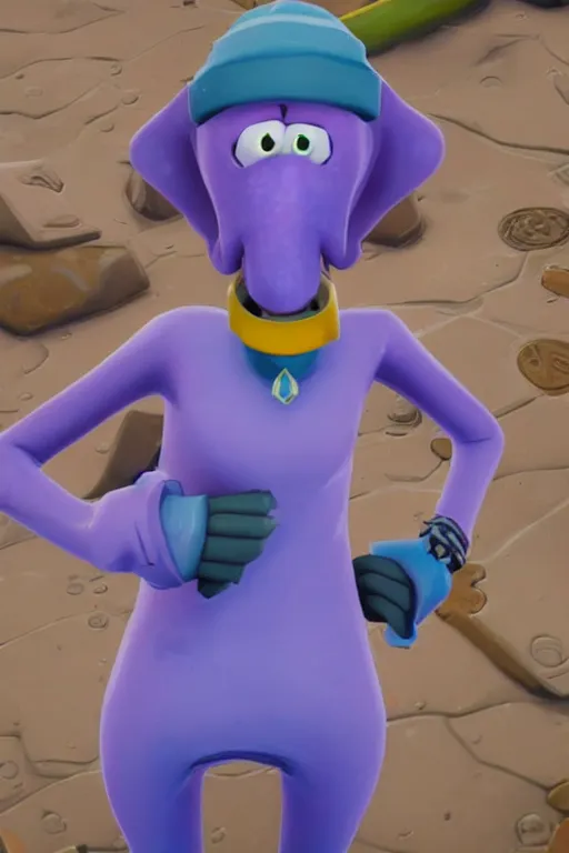 Image similar to squidward new Fortnite character leak