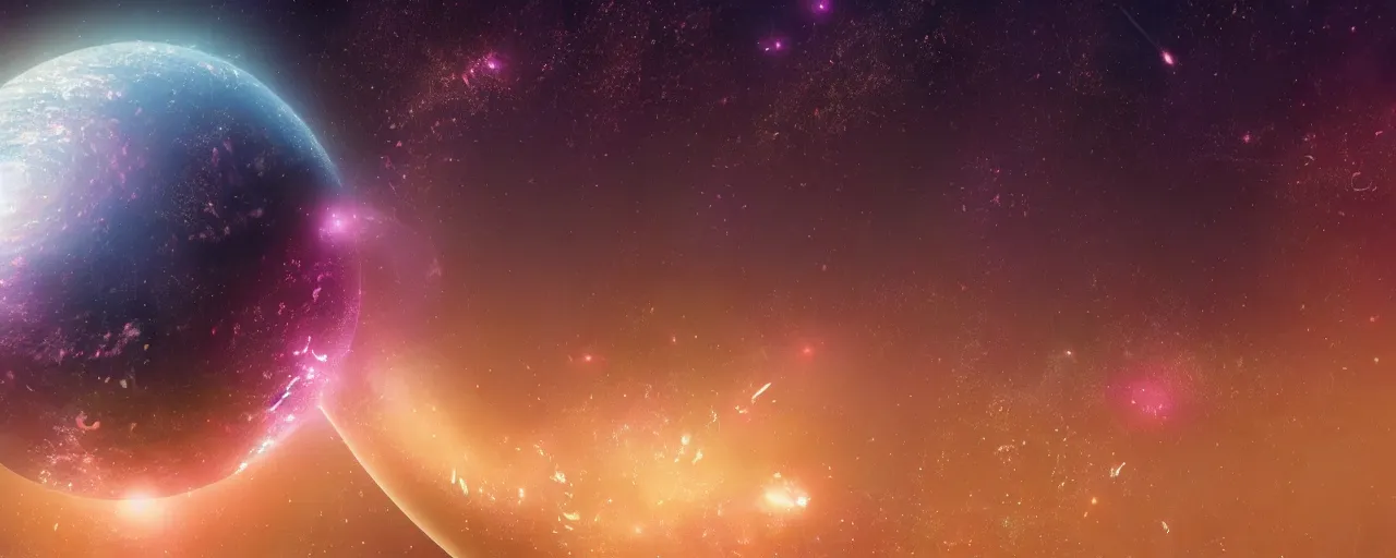 Image similar to galaxy movie still, octane render