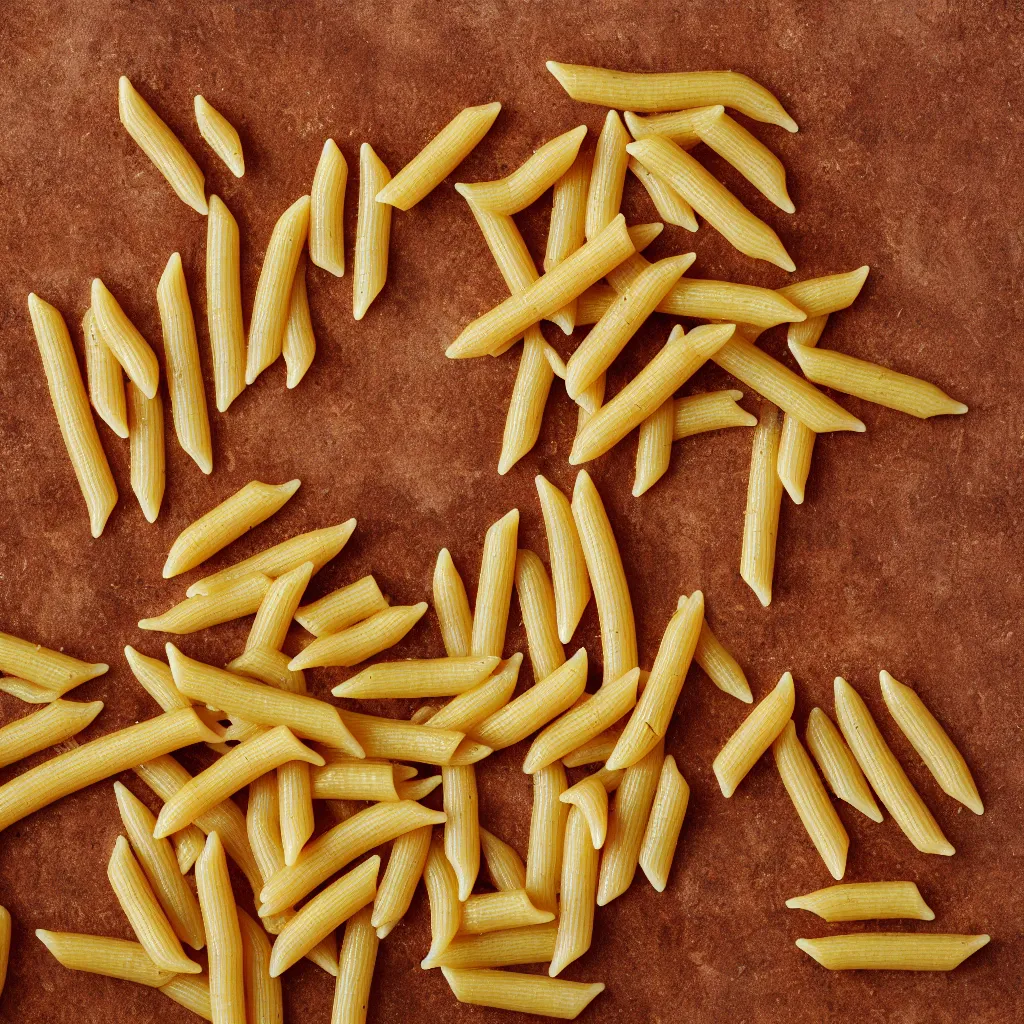 Image similar to penne pasta texture, 4k