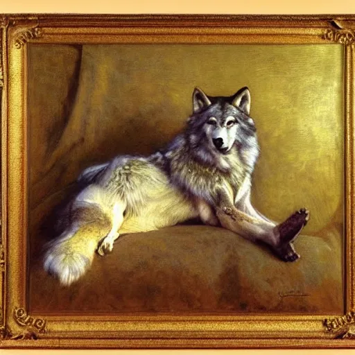 Prompt: a portrait of a wolf o'donnell, hairy, feet, tail. highly detailed painting by gaston bussiere, craig mullins, j. c. leyendecker, furry