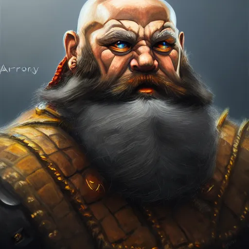 Image similar to portrait painting of a dwarven berserker, sharp focus, award - winning, trending on artstation, masterpiece, highly detailed, intricate. art by aurore folny