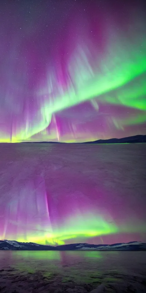 Image similar to Northern Lights over Baikal lake