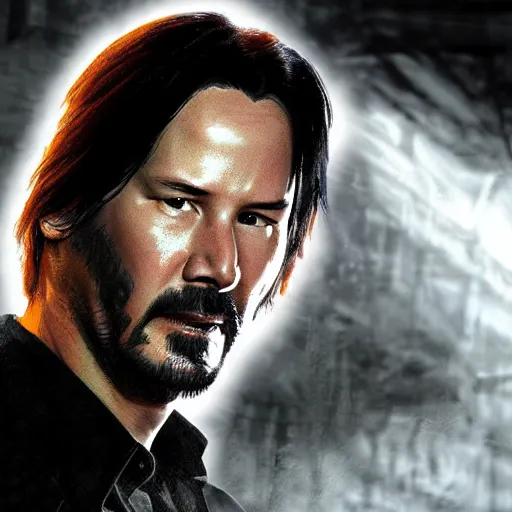 Prompt: Keanu reeves As Ghostrider digital art hyper realistic 4K quality