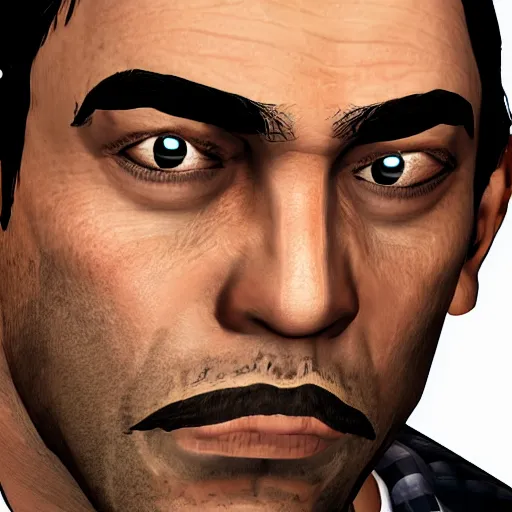 Prompt: close up portrait of the king of diamonds in gta v