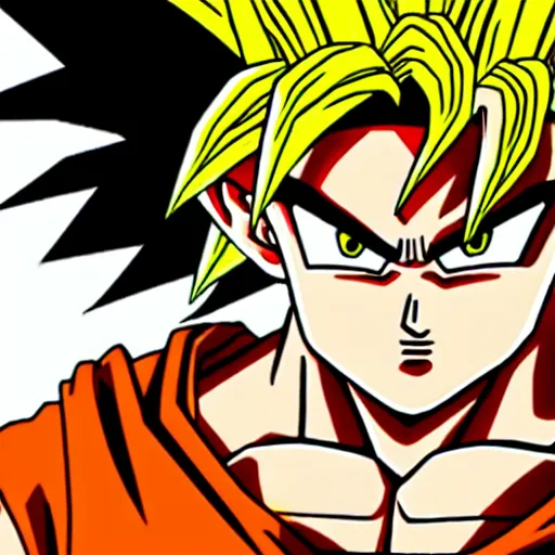 Prompt: goku going super saiyan in the dark high quality anime artstyle, intricate
