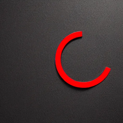 Image similar to minimal red circle against black background