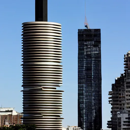 Image similar to postmodern tower in buenos aires