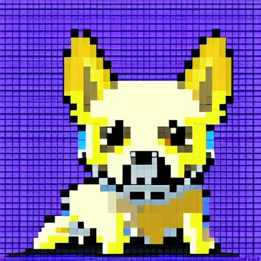 Prompt: 8 - bit corgi puppy, pixel art, colorful, retro