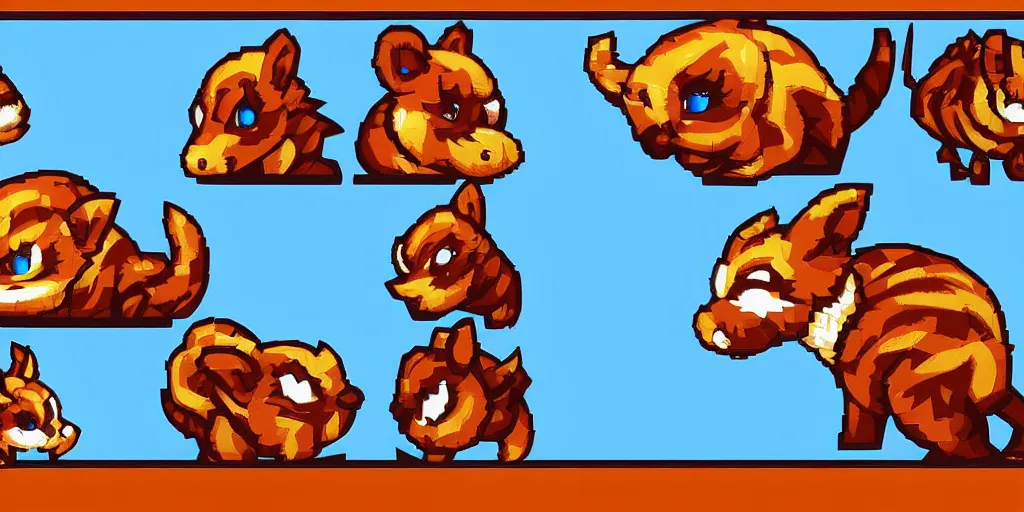 ArtStation - Pikachu Pokemon Yellow sprite remake