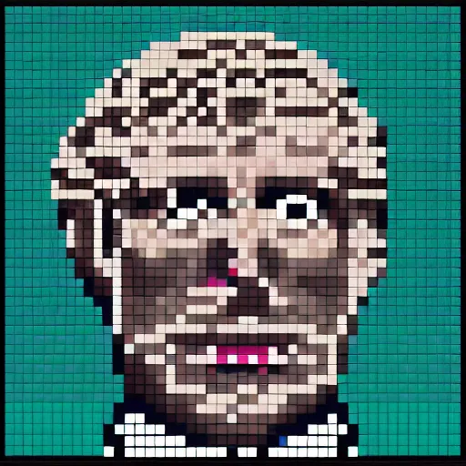 Image similar to Boris Johnson pixel art