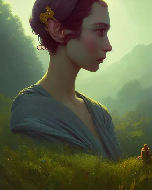 Image similar to highly detailed surreal vfx portrait of a chartreux, stephen bliss, unreal engine, greg rutkowski, loish, rhads, beeple, makoto shinkai and lois van baarle, ilya kuvshinov, rossdraws, tom bagshaw, alphonse mucha, global illumination, detailed and intricate environment