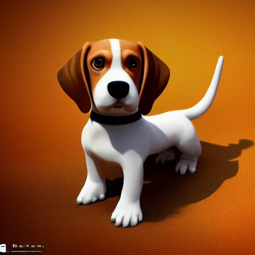 Prompt: An adorable beagle as the lone avatar of God’s destruction, trending on ArtStation, Octane render
