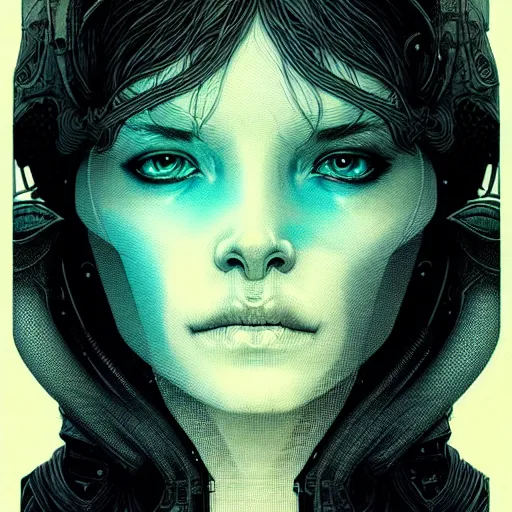 Image similar to portrait soft light, by killian eng and joe fenton and martin deschambault and conrad roset, inspired by elysium movie, etching, fine, sharp high detail,