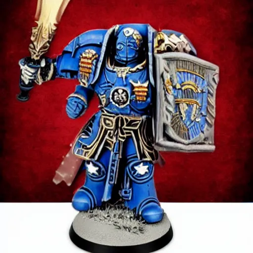Image similar to Joe Biden Warhammer 40k Emperor