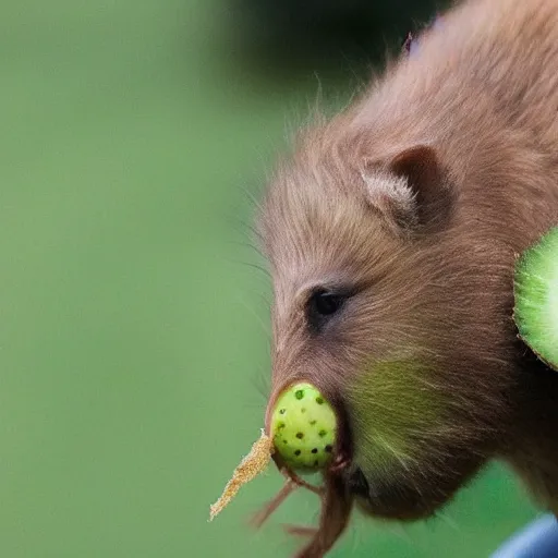 Image similar to a kiwi eating a kiwi