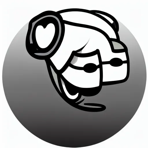 Image similar to grey smiley icon, white background, 2 d, high detailed, no colours, only black and white