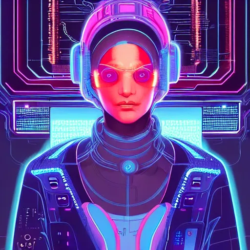 Image similar to a cyberpunk netrunner surrounded by a glowing computer interface, centered in the frame, cyberpunk concept art by Jean Giraud and josan gonzales, digital art, highly detailed, intricate, sci-fi, sharp focus, Trending on Artstation HQ, deviantart, 4K UHD image