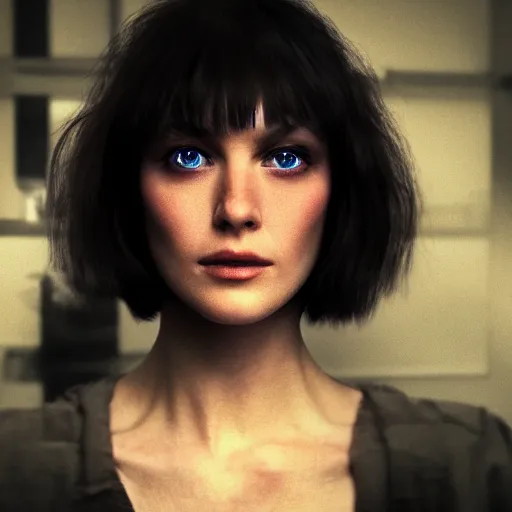 Prompt: dslr portrait photo of a replicant, 4 k, photorealistic, cinematic, masterpiece,