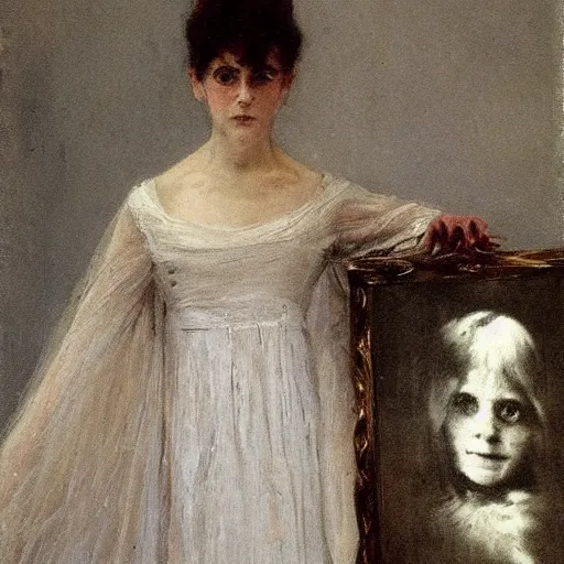 Image similar to ghost by alfred stevens