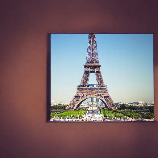 Image similar to high quality portrait of a monkey in front of eiffel tower, studio photograph, photograph, realistic photo, 8k photo, 4k photo, stock photo, high resolution, cinematic shot, high detail