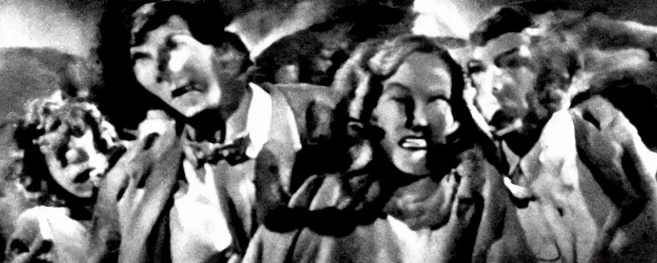 Image similar to invasion of the body snatchers from 1920 by walter murnau, black and white, cinestill,