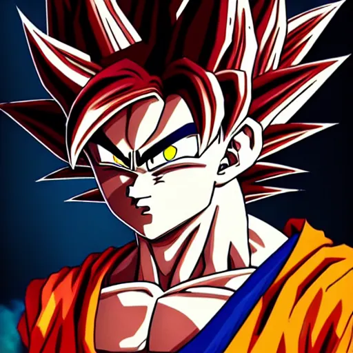 Prompt: Goku SS3, mid-shot, fantasy, medieval, vivid colors, elegant, concept art, sharp focus, beautiful face, digital art, Hyper-realistic, 4K, Unreal Engine, Highly Detailed, HD, Dramatic Lighting by Brom, trending on Artstation