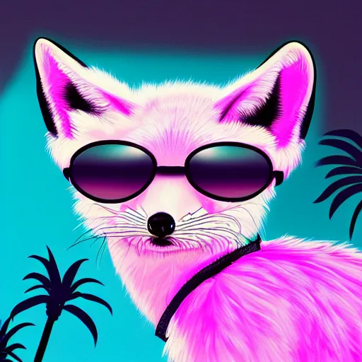 a raccoon dj with colored sunglasses making techno