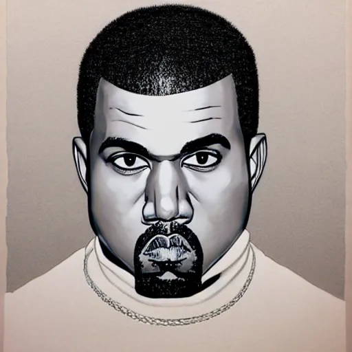 Image similar to Kanye West by Hirohiko Araki