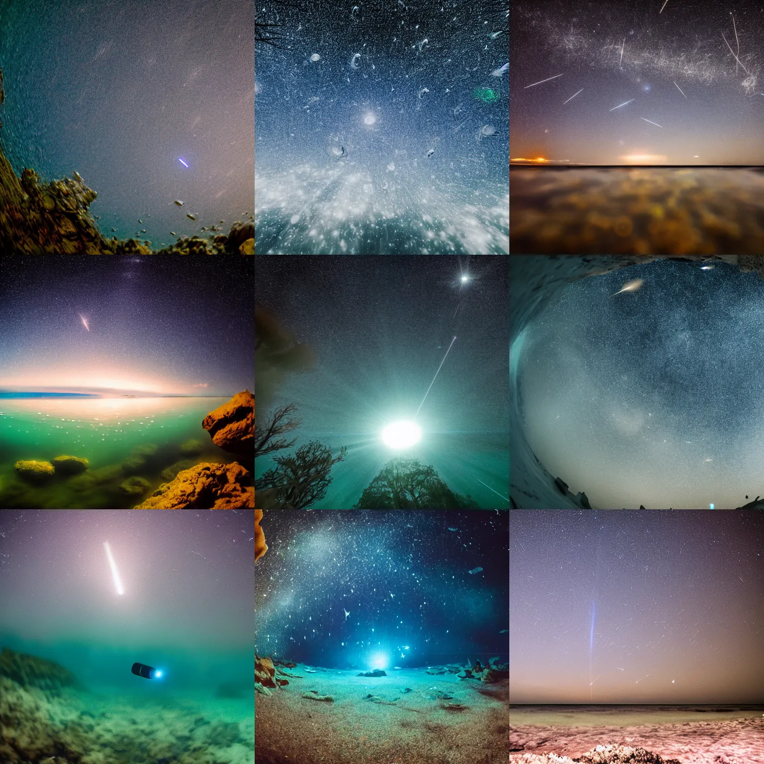 underwater meteor shower, 4K underwater photography | Stable Diffusion |  OpenArt