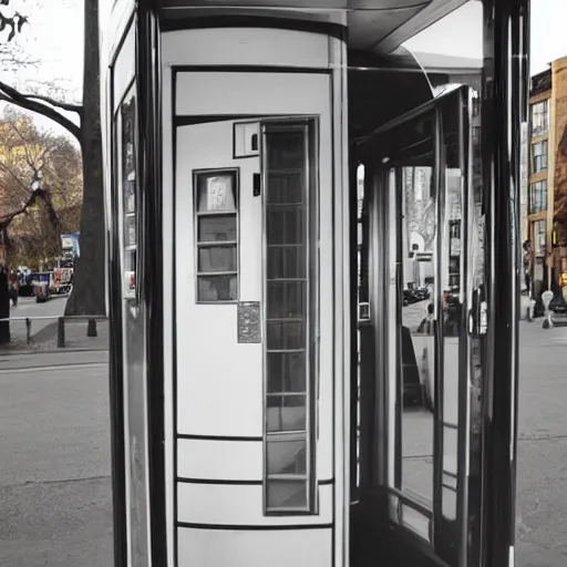 Image similar to art deco phone booth