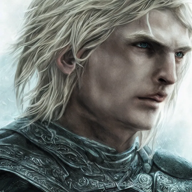 Prompt: elvish blonde male warrior, lord of the rings style, realistic, full body, fantasy, elvish, sharp focus, 8 k high definition, character portrait, portrait, close up, concept art, insanely detailed, intricate, elegant