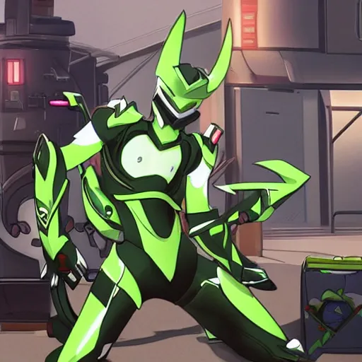 Image similar to i wish i was as popular as genji from overwatch