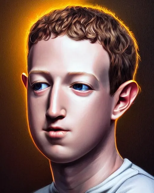 Prompt: A floating head of an alien looking like mark zuckerberg, only the head, fantasy art, in the style of artgerm, illustration, epic, fantasy, intricate, hyper detailed, artstation, concept art, smooth, sharp focus, ray tracing, vibrant, artgerm, award winning art, ray tracing