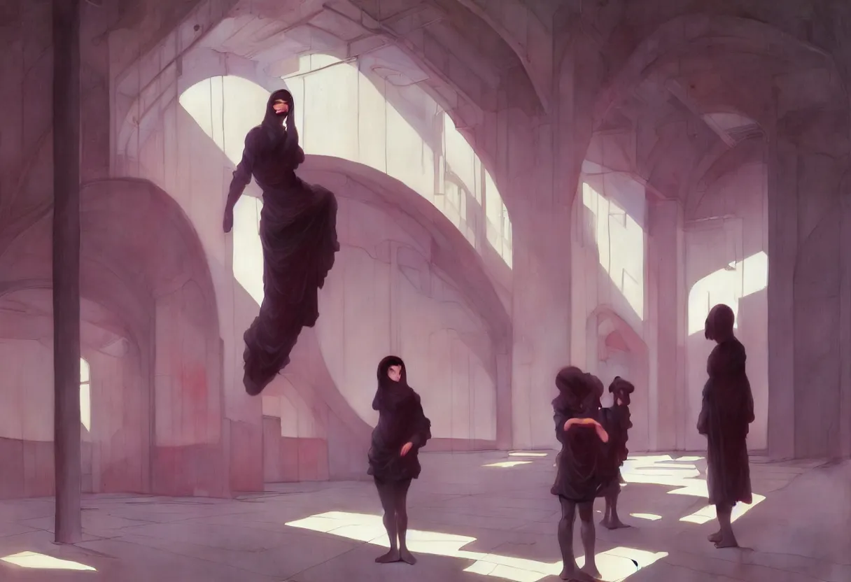 Image similar to sad and heartbreaking painting of an empty location, cinematic scenery, art by ( ( ( kuvshinov ilya ) ) ) and wayne barlowe and francis bacon and artgerm and wlop and william - adolphe bouguereau