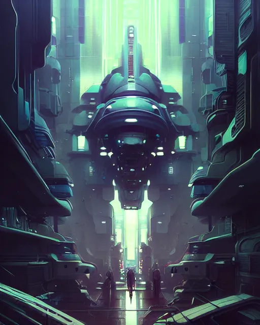 Prompt: Full shot of a spaceship squid defined factory features, intricate abstract. cyberpunk, symmetrical design features. By Richard Corben By Ruan Jia and Artgerm and Range Murata and WLOP and Ross Tran and William-Adolphe Bouguereau and Beeple. Key Art. Fantasy Illustration. award winning, Artstation, intricate details, realistic, Hyperdetailed, clean ink detailed line drawing, 8k resolution.