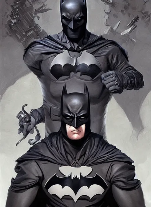 Image similar to digital _ painting _ of _ medevial batman _ by _ filipe _ pagliuso _ and _ justin _ gerard _ symmetric _ fantasy _ highly _ detailed _ realistic _ intricate _ port