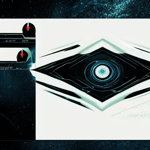 Image similar to touch screen graphic design from Star Trek: The Next Generation designed by Ash Thorp.