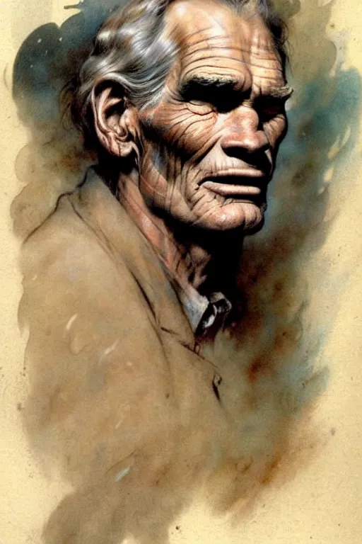 Prompt: (((((1950s charlton heston moses . muted colors.))))) by Jean-Baptiste Monge !!!!!!!!!!!!!!!!!!!!!!!!!!!