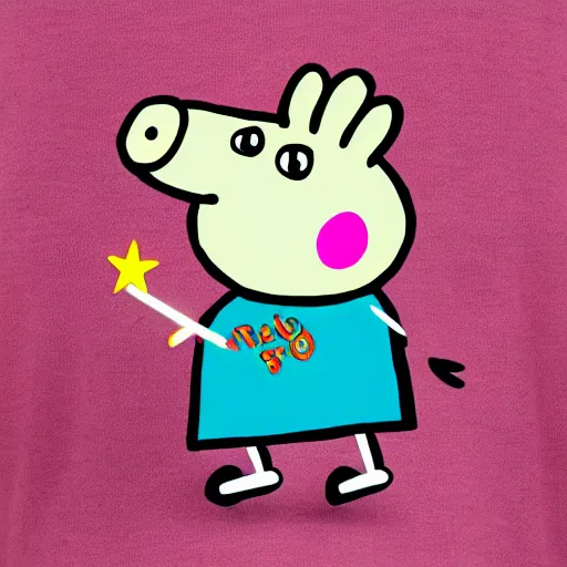 Prompt: peppa pig gundam