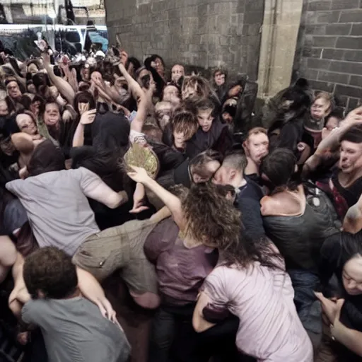 Image similar to moshpit in a public toilet