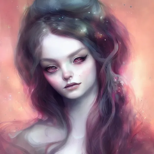 Image similar to a portrait in the style of anna dittmann and loish and charlie bowater.