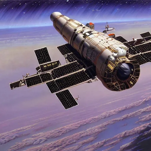 Image similar to detailed spacecraft by peter elson