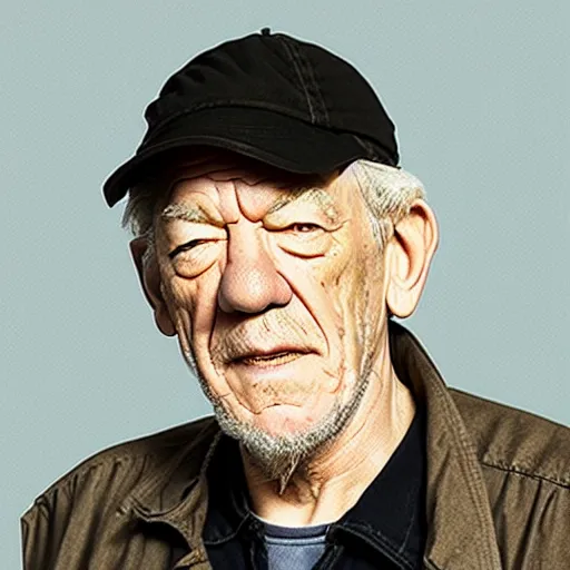 Image similar to picture of ian mckellen on a trapper keeper