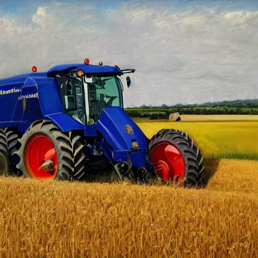 Prompt: new holland realism, high detail,