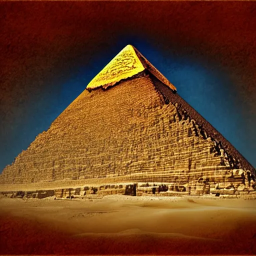 Prompt: the lost pyramid of egypt, digital art