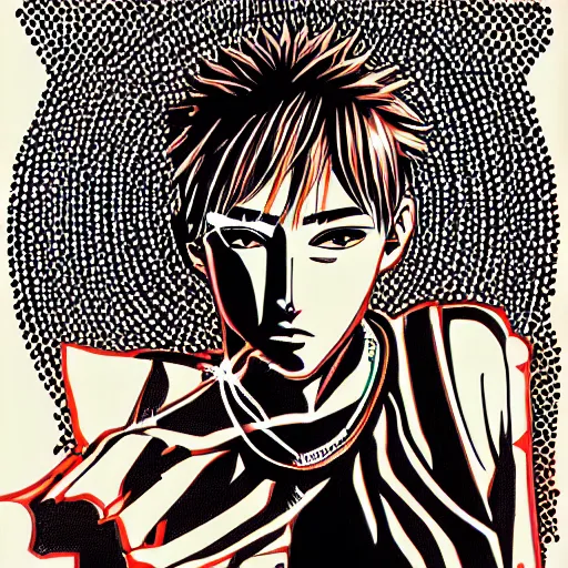 Image similar to Eikichi Onizuka still in G.T.O. illustration, medium shot, intricate, elegant, highly detailed, digital art, ffffound, art by Tōru Fujisawa,